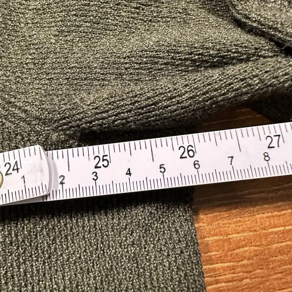 Rag & Bone Sweatshirt Mens 2XL Green Extra Fine Merino Wool Crewneck Sweater